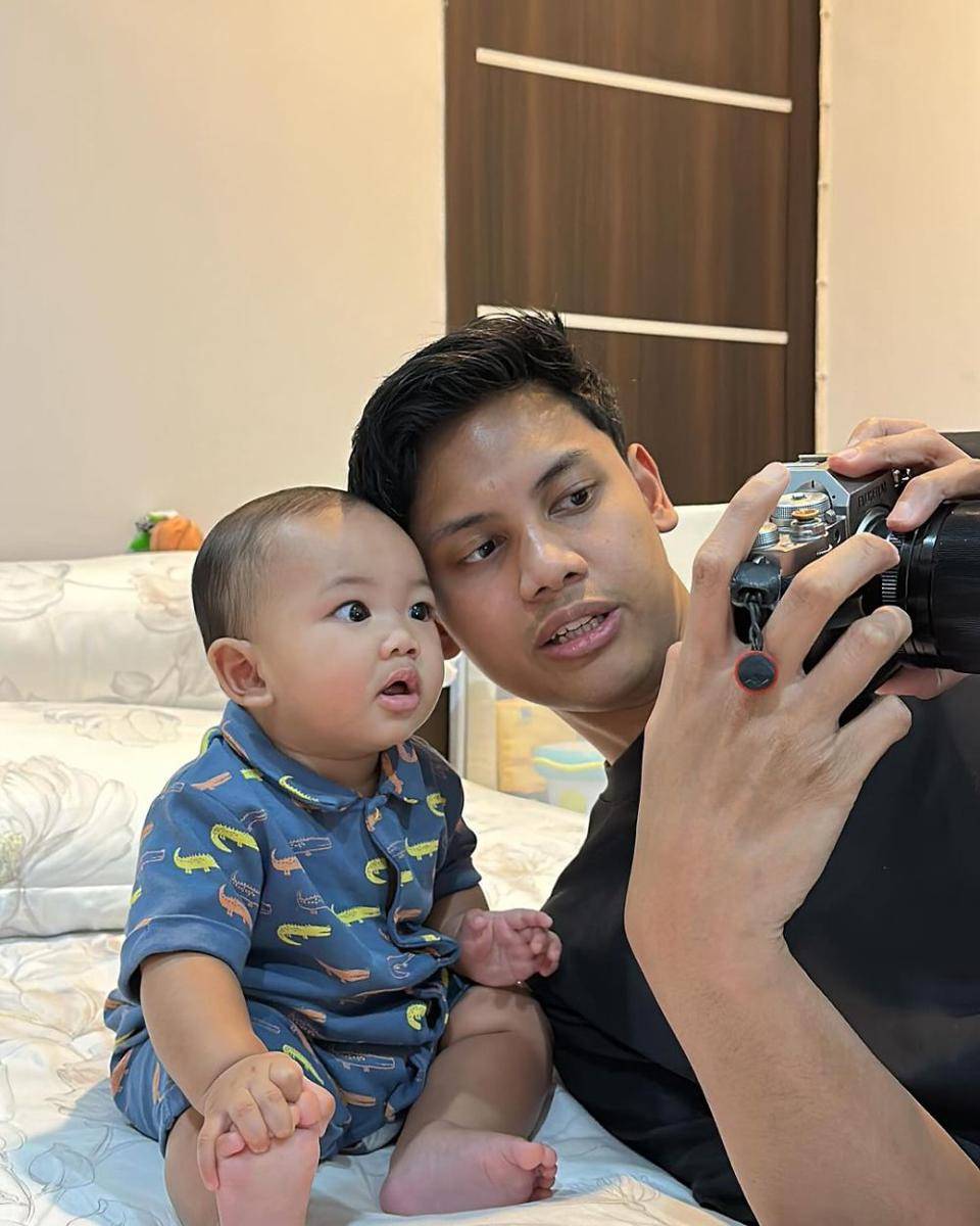 potret Ibnu momong baby Alva (instagram.com/ibnuwardani/)