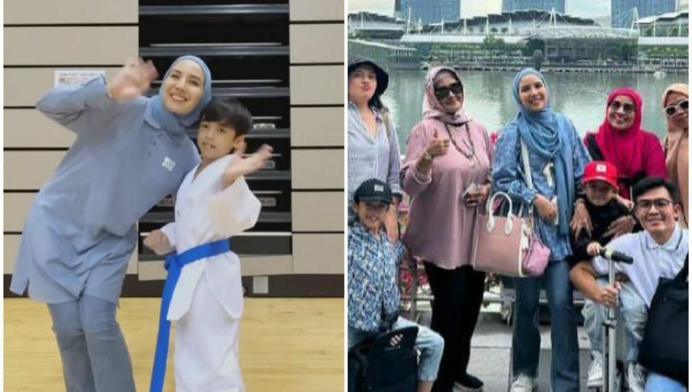 10 Potret Tya Ariestya di Singapura, Batal Support Kanaka Tanding