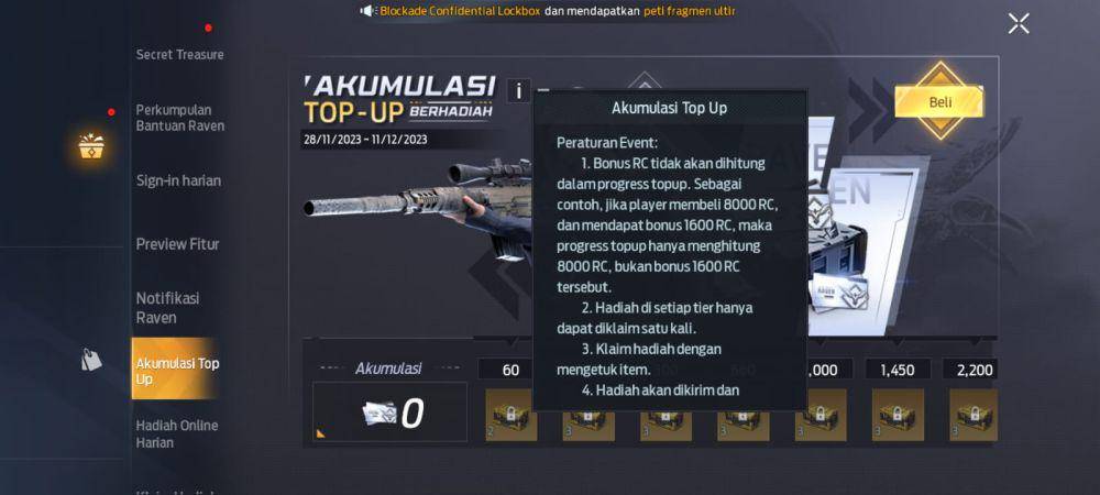 event Akumulasi Top Up Undawn (dok. Tencent Games/Undawn)