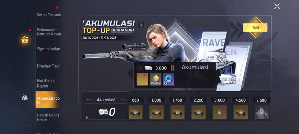 event Akumulasi Top Up Undawn (dok. Tencent Games/Undawn)