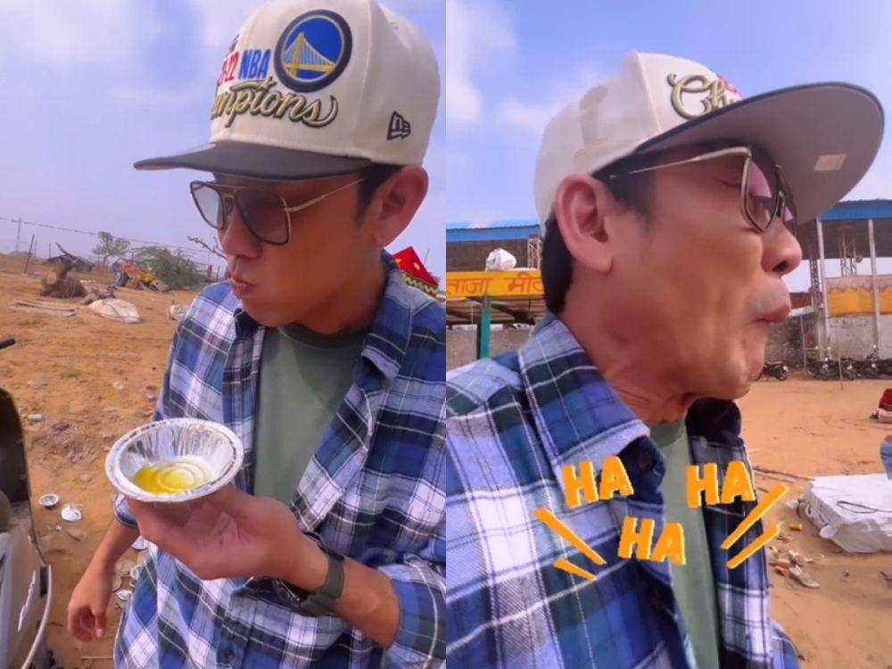 potret Denny Sumargo wisata kuliner di India (instagram.com/sumargodenny)