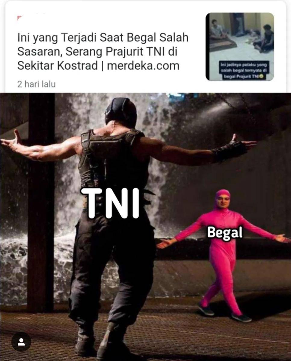 meme pertemuan musuh bebuyutan (instagram.com/memekoplak.hqq)