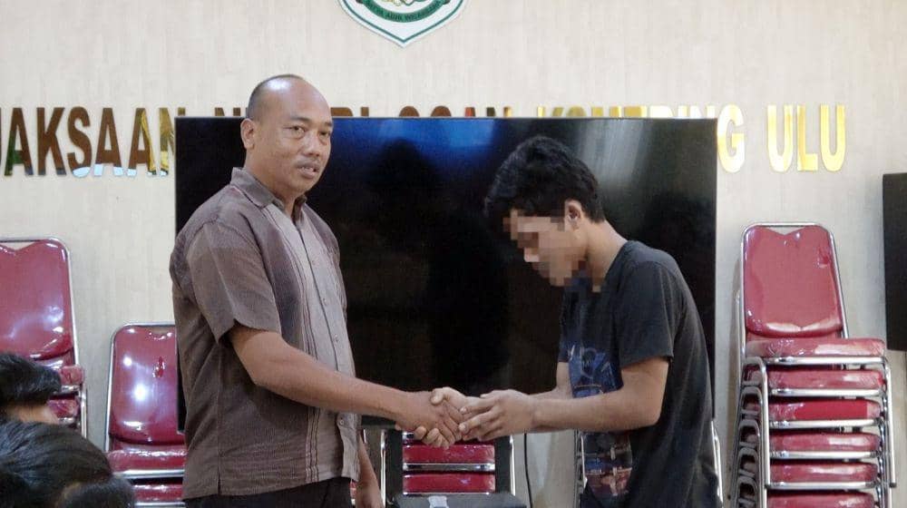 Tersangka Awan yang ditangkap melakukan pencurian dilepaskan usai pihak korban mencabut laporan (Dok: istimewa)