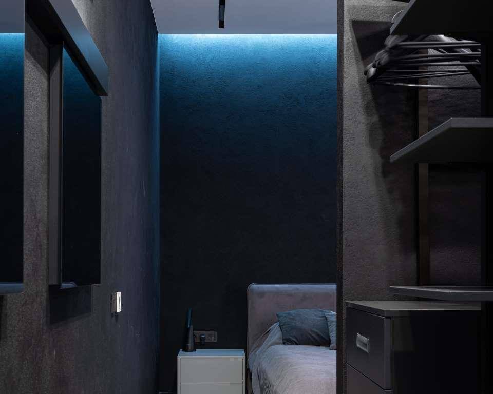 ilustrasi lampu LED strip di sudut ruangan (pexels.com/Max Rahubovskiy)