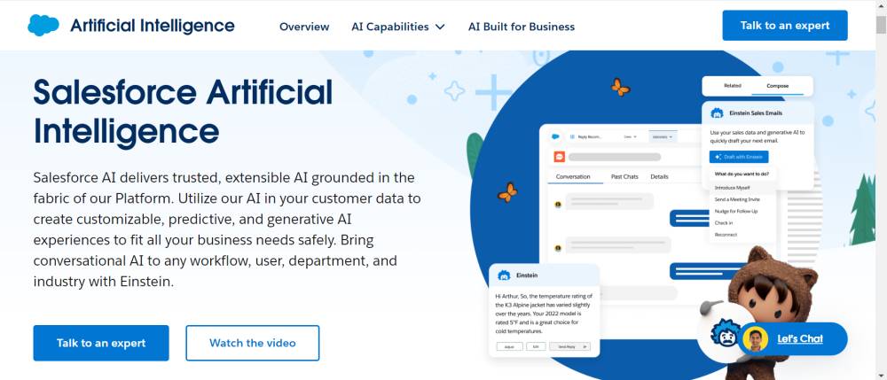 Halaman webpage Einstein by Salesforce (Dok. Salesforce)