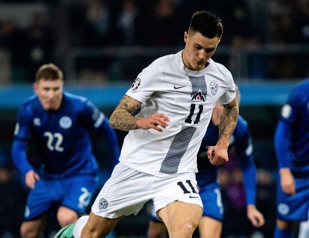 Benjamin Sesko saat memperkuat Timnas Slovenia. (instagram.com/nzs_si)