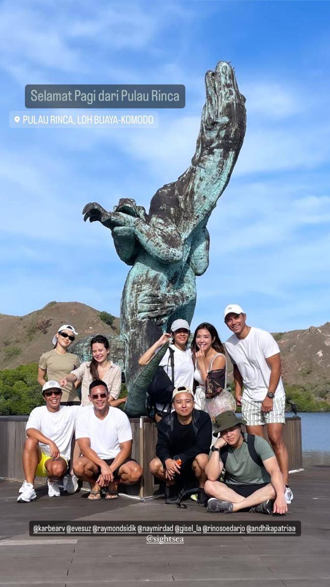 potret Gisel di Pulau Rinca (instagram.com/gisel_la)