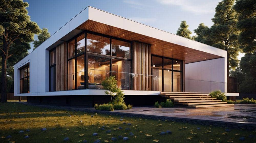 ilustrasi desain fasad rumah minimalis (freepik.com/freepik)