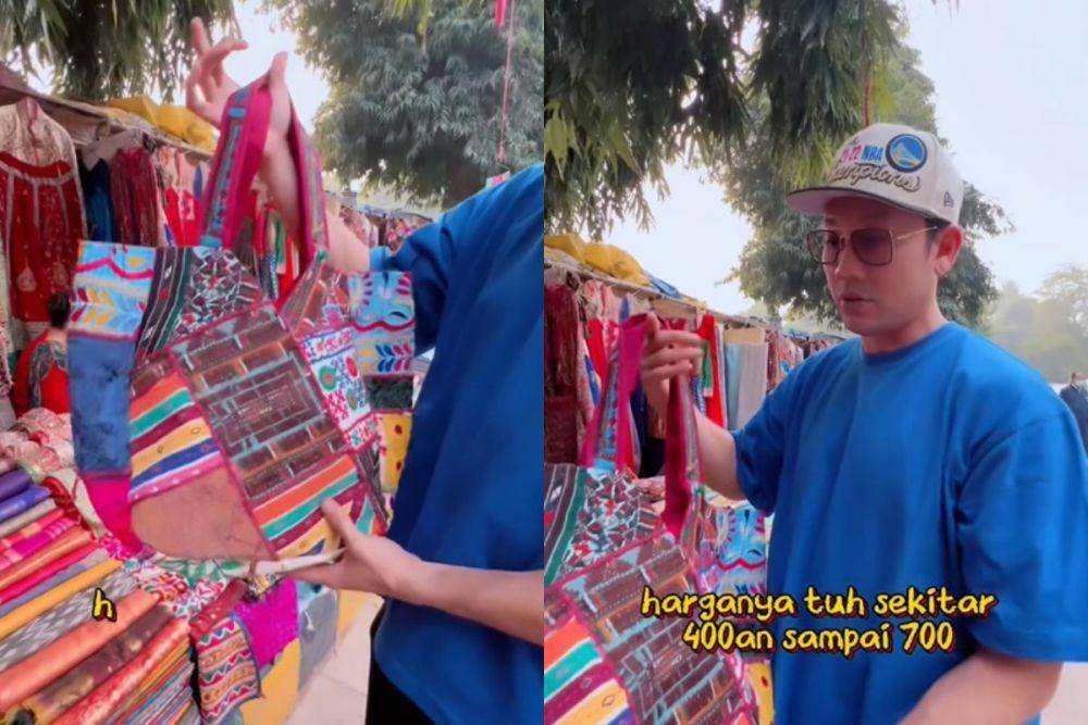 potret Denny Sumargo berburu souvenir di India (instagram.com/sumargodenny)