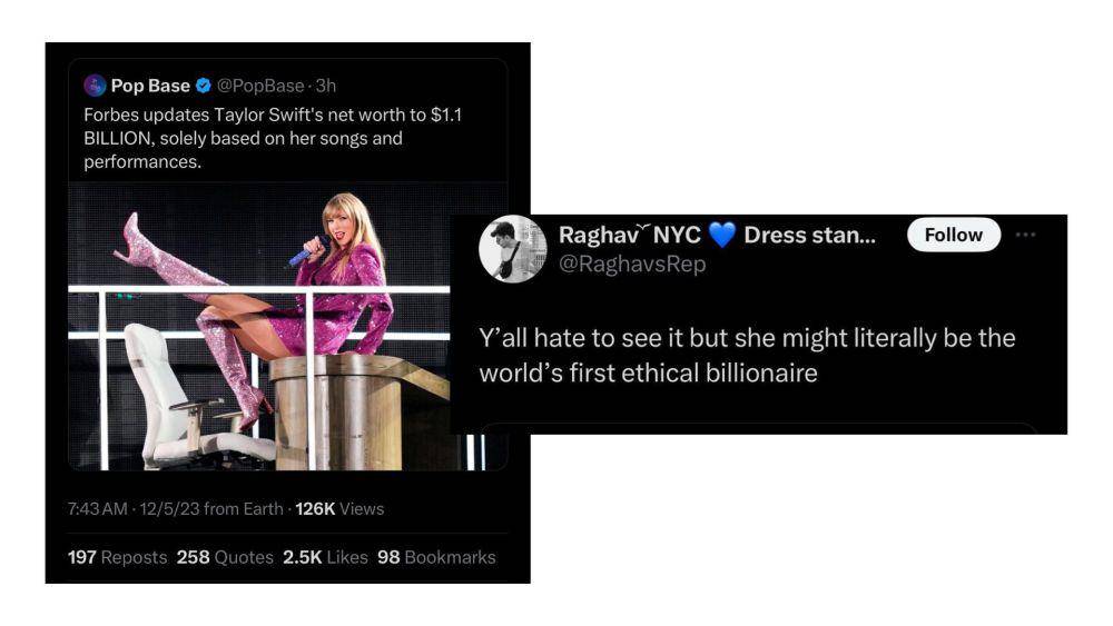 label miliarder etis pada Taylor Swift (dok. Pribadi/Helmi Elena)