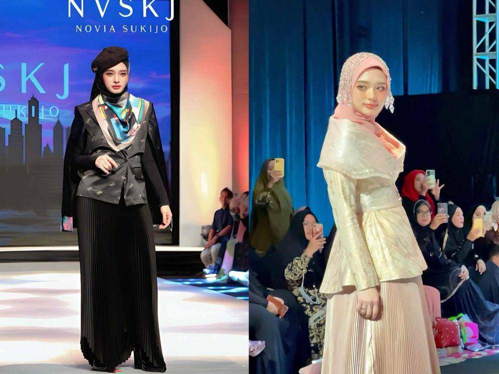Potret Inara Rusli jadi model fashion show di Makassar (instagram.com/mommy_starla)