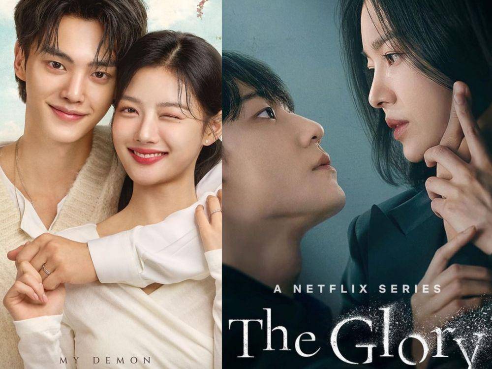 poster drakor My Demon (instagram.com/sbsdrama.official) | poster drakor The Glory (instagram.com/netflixkcontent)