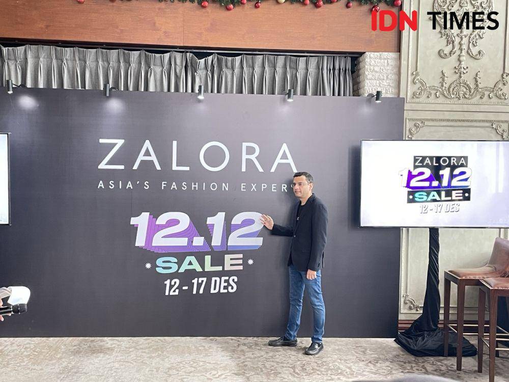 Press conference  ZALORA 12.12 Harbolnas Mega Sale, di The Plaza Office Tower, Jakarta Pusat (7/12/23). (IDN Times/Dina Fadillah Salma)