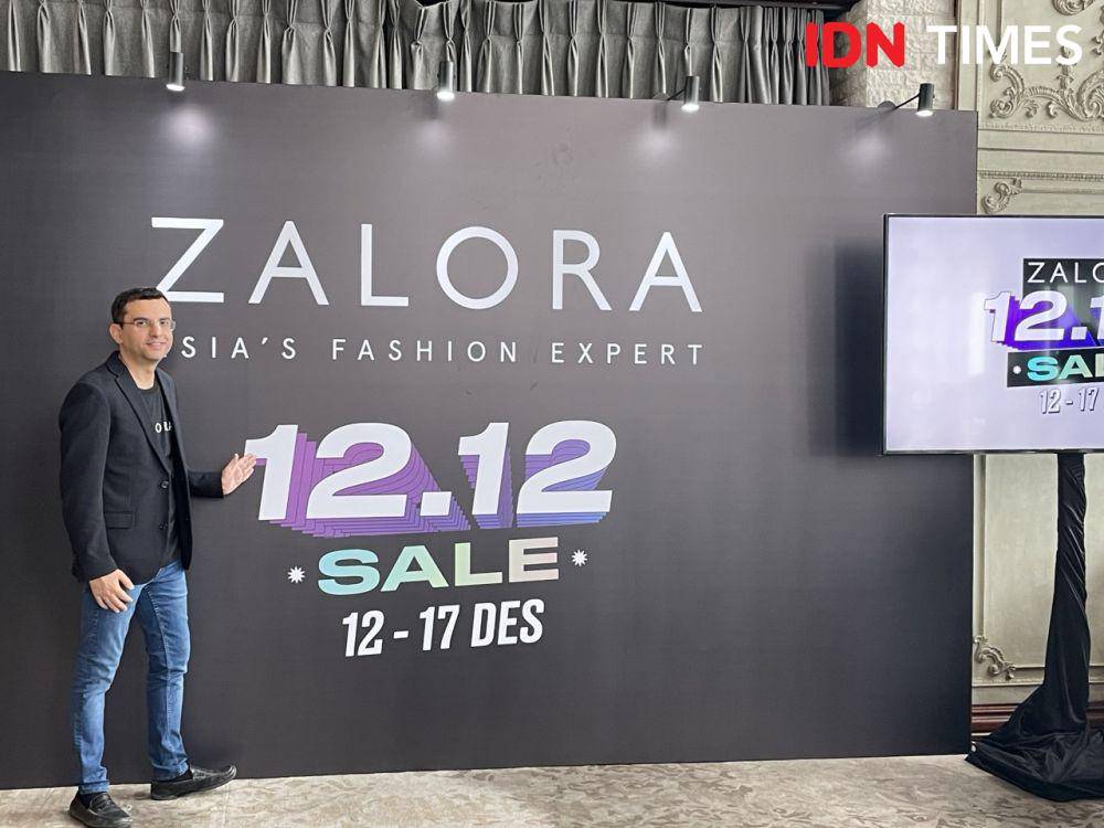 Press conference  ZALORA 12.12 Harbolnas Mega Sale, di The Plaza Office Tower, Jakarta Pusat (7/12/23). (IDN Times/Dina Fadillah Salma)