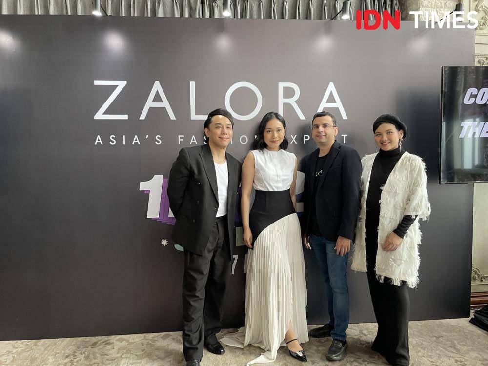 Press conference  ZALORA 12.12 Harbolnas Mega Sale, di The Plaza Office Tower, Jakarta Pusat (7/12/23). (IDN Times/Dina Fadillah Salma)