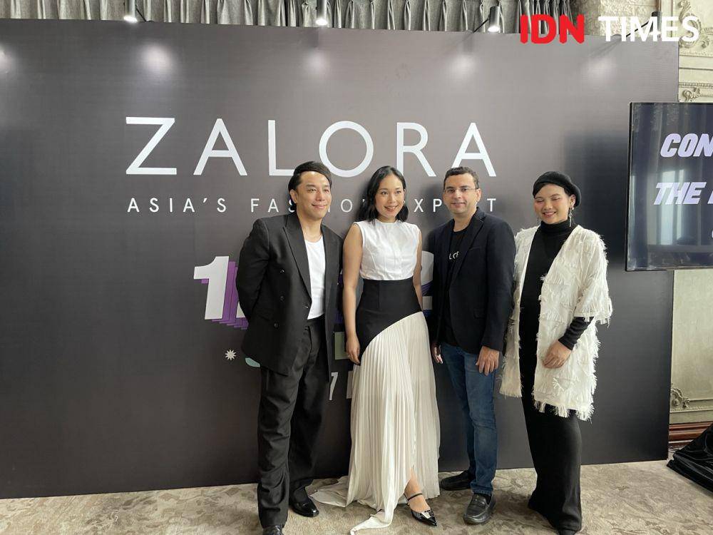 Press conference  ZALORA 12.12 Harbolnas Mega Sale, di The Plaza Office Tower, Jakarta Pusat (7/12/23). (IDN Times/Dina Fadillah Salma)