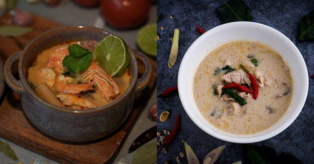 tom yam dan tom kha (pexels.com/dacapture | commons.wikimedia.org/TeamTeam)