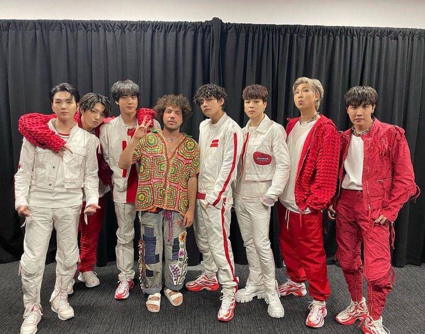 potret Benny Blanco dan BTS (instagram.com/itsbennyblanco)