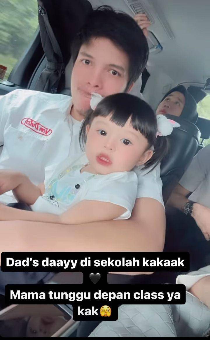 Atta di hari ayah (Instagram.com/aurelie.hermansyah)