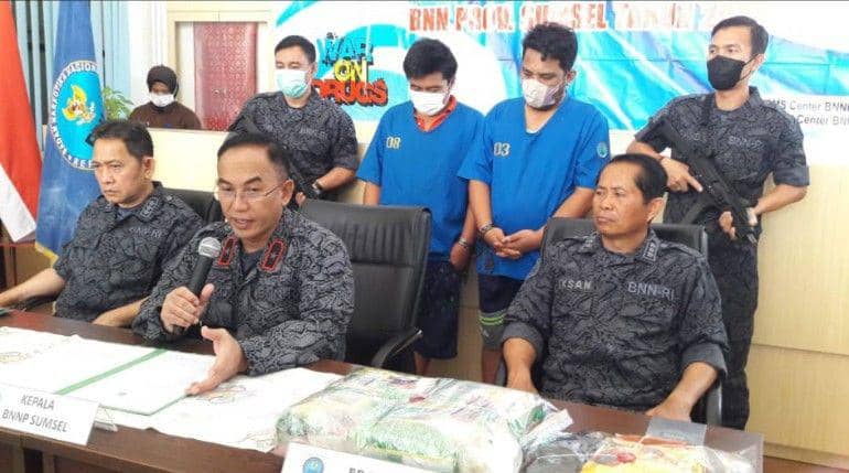 BNNP Gagalkan Sabu 5 Kg Masuk Palembang, Pelaku Dicegat di Jalintim