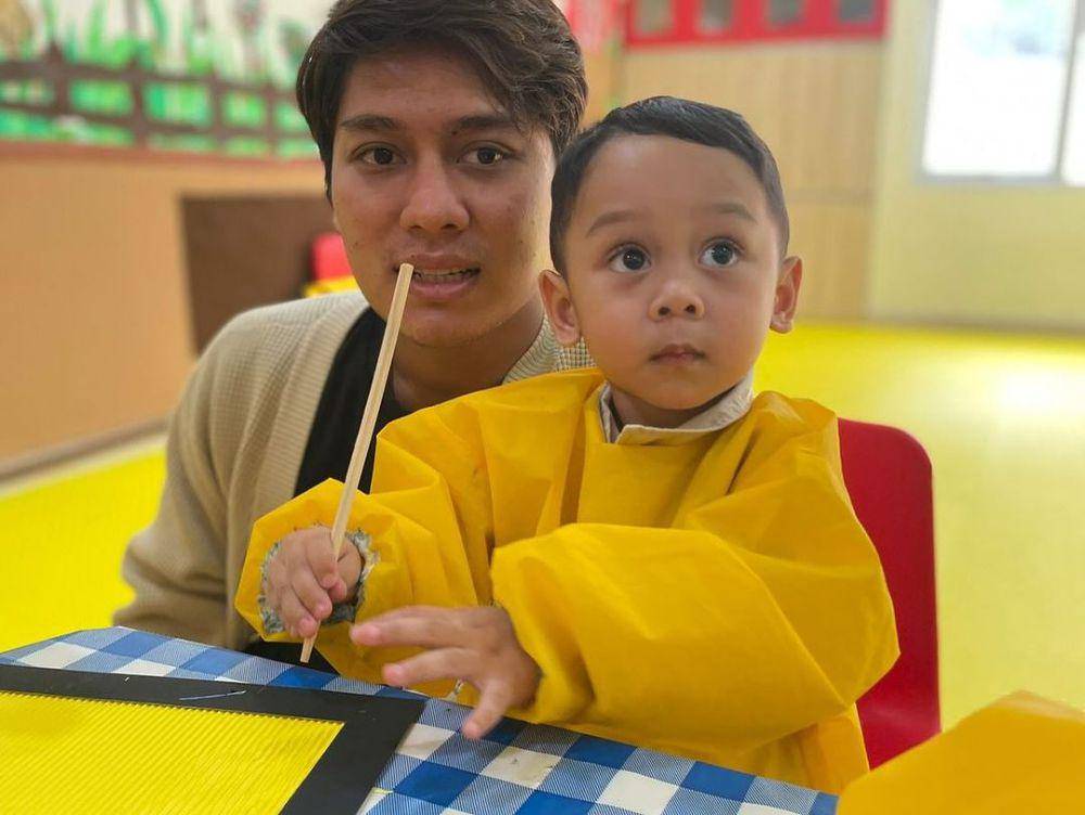 potret Atta Halilintar, Rizky Billar, dan Ladislao ikut kegiatan di sekolah anak (instagram.com/mightymindspreschool)