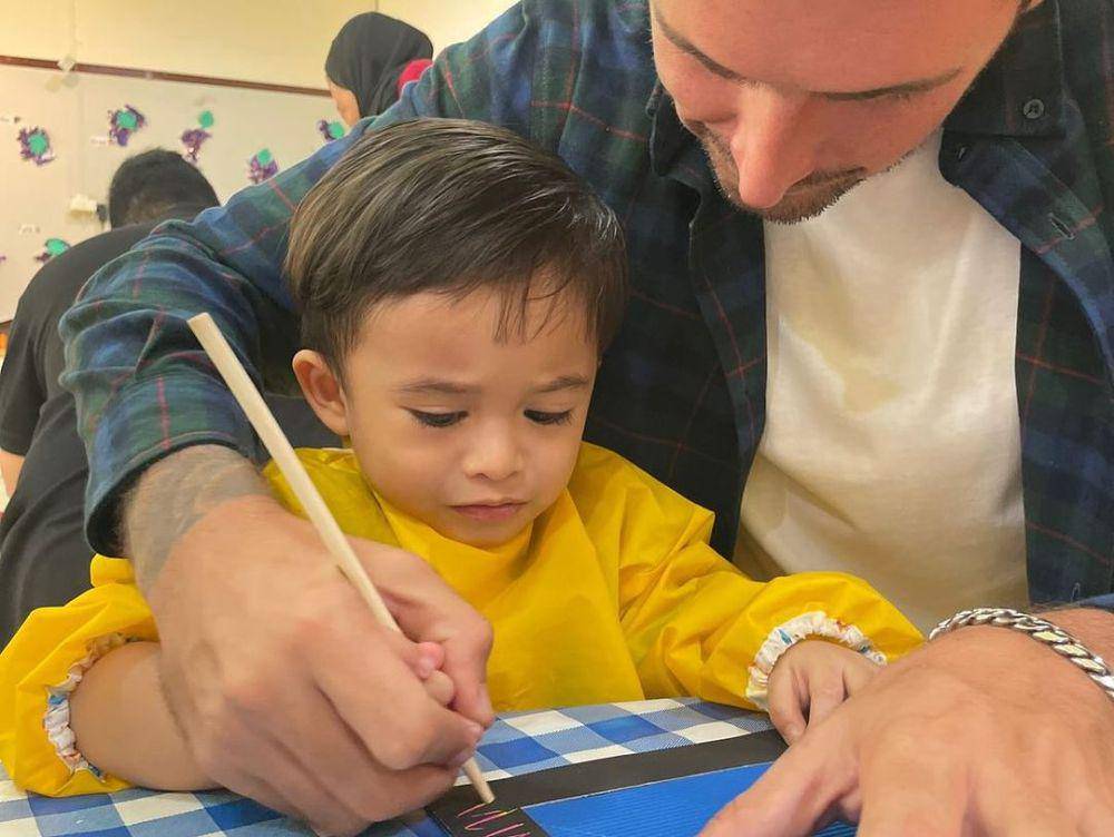 potret Atta Halilintar, Rizky Billar, dan Ladislao ikut kegiatan di sekolah anak (instagram.com/mightymindspreschool)