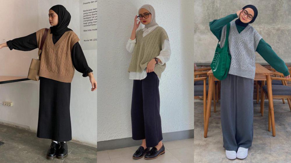 10 Ide Style Aesthetic Pakai Vest ala Maryam Nurul untuk Museum Date