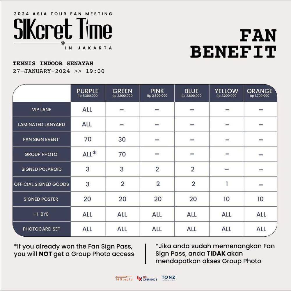benefit tiket fan meeting Park Hyung Sik di Jakarta (instagram.com/litxevents)