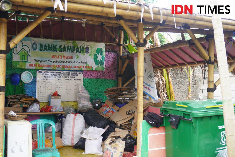 Bank sampah yang ada di Urban Habit Sphere Kelurahan Cibubur. (IDN Times/Faisal)
