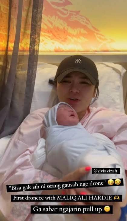 Sivia azizah melahirkan (Instagram.com/andaws)