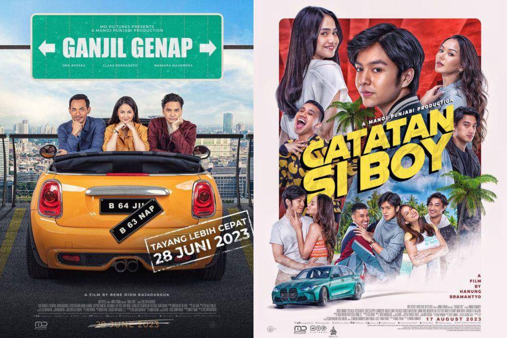 poster film Ganjil Genap dan Catatan Si Boy (dok. MD Pictures)
