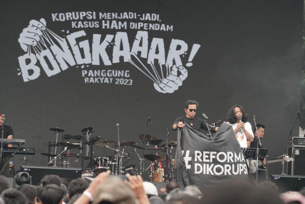 Di Panggung Rakyat, Eks Pimpinan KPK hingga Seniman Serukan Lawan Korupsi