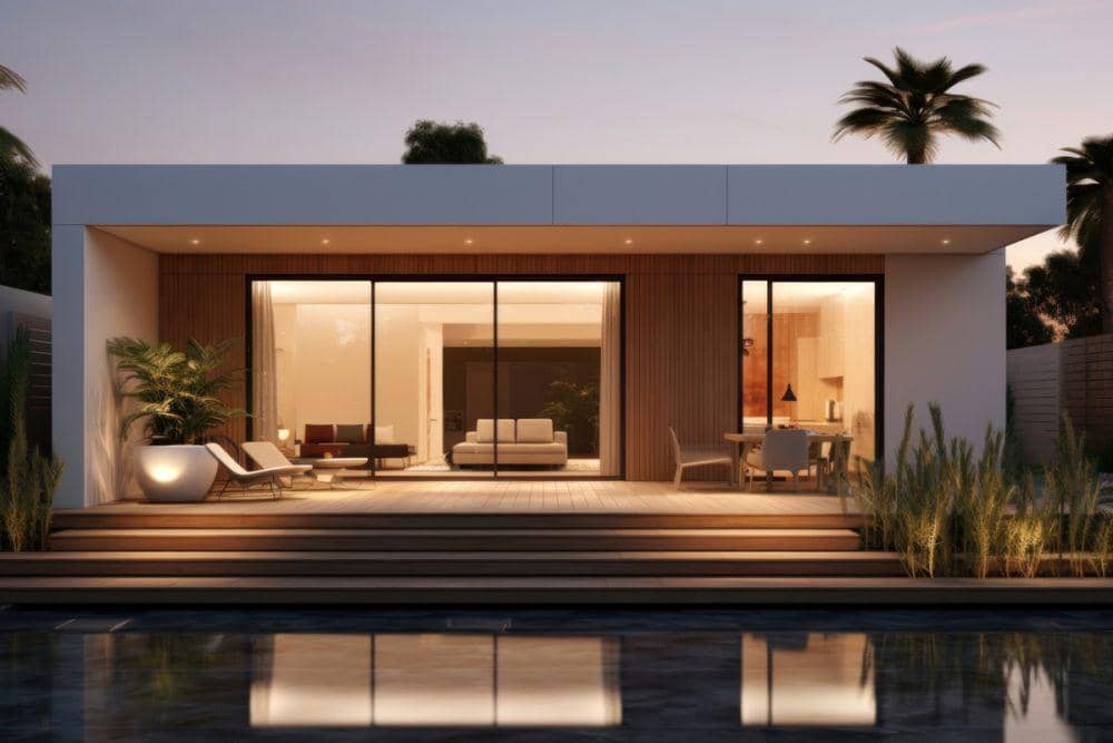ilustrasi fasad rumah minimalis (rawpixel.com/rawpixel)