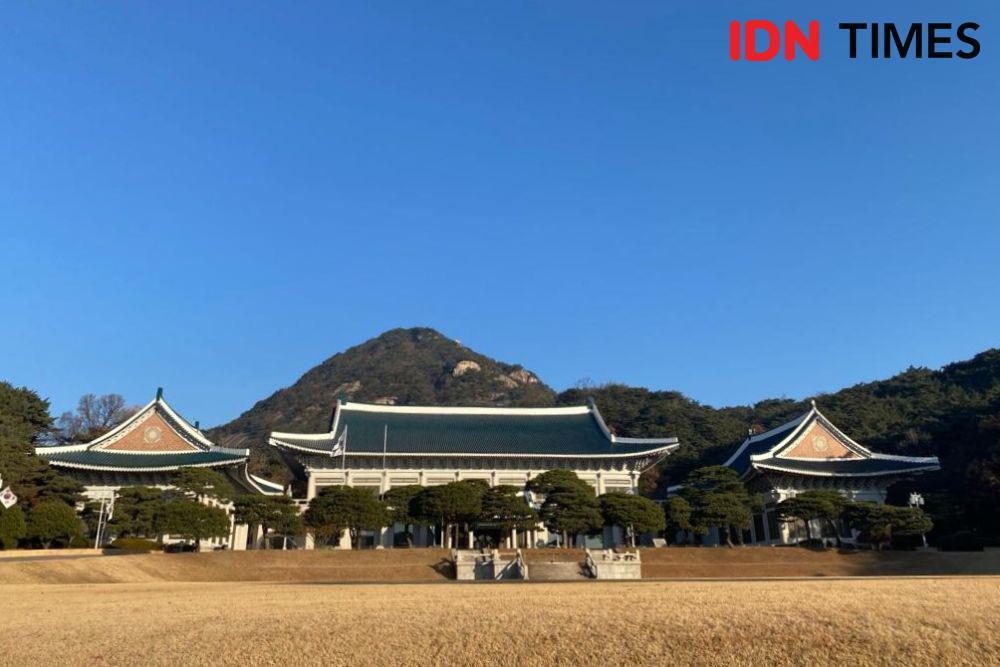 10 Potret Blue House yang Tempat Wisata Baru di Korea Selatan