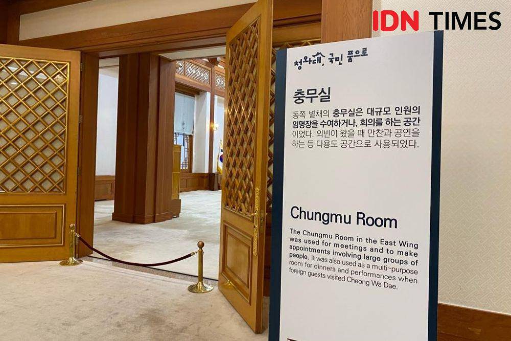 Suasana Chungmu Room di Blue House (Cheong Wa Dae) di Korea Selatan (IDN Times/Besse Fadhilah)