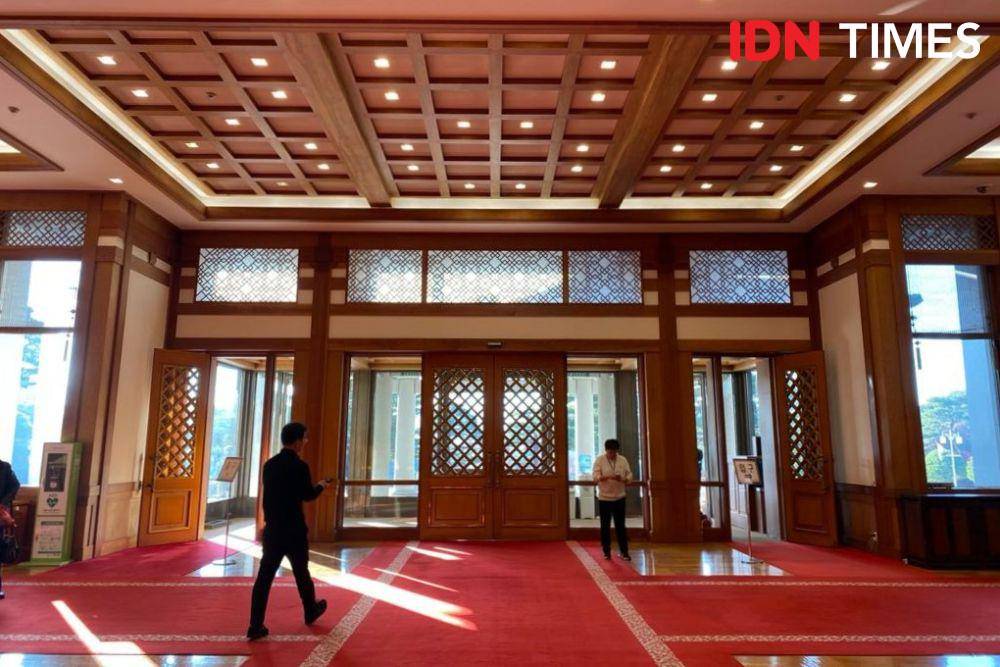 Suasana Pintu Masuk di Blue House (Cheong Wa Dae) di Korea Selatan (IDN Times/Besse Fadhilah)