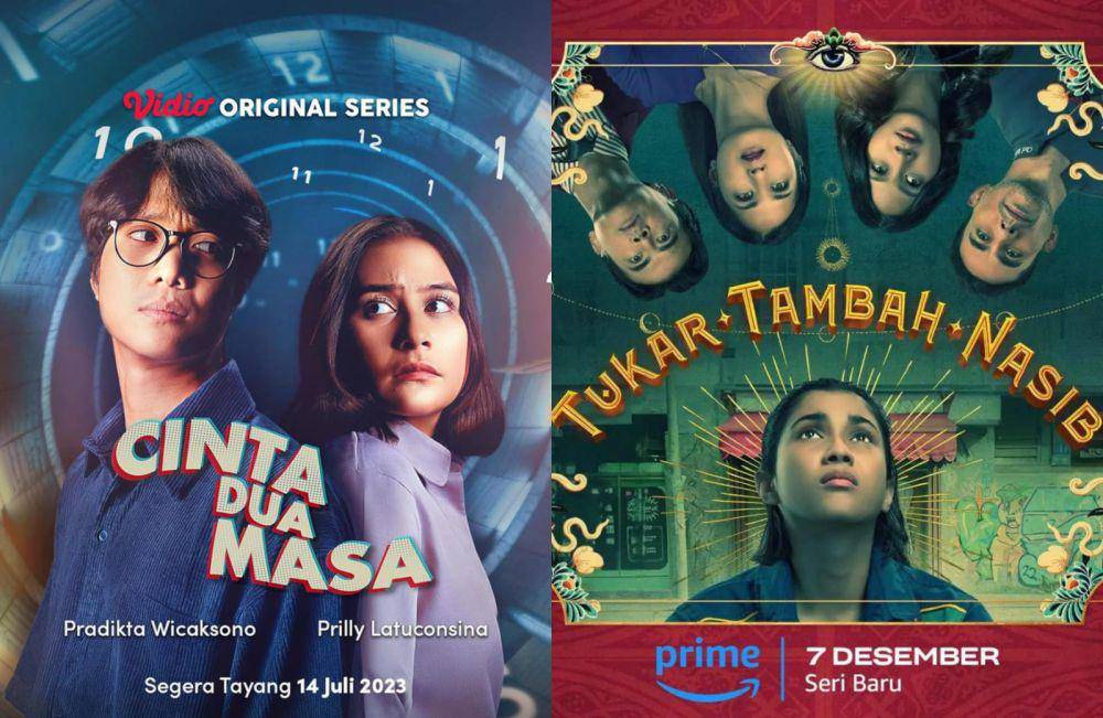 Film dan series tentang mengubah nasib (dok. Sinemaku Pictures / Cinta Dua Masa | dok. Falcon Pictures / Tukat Tambah Nasib)