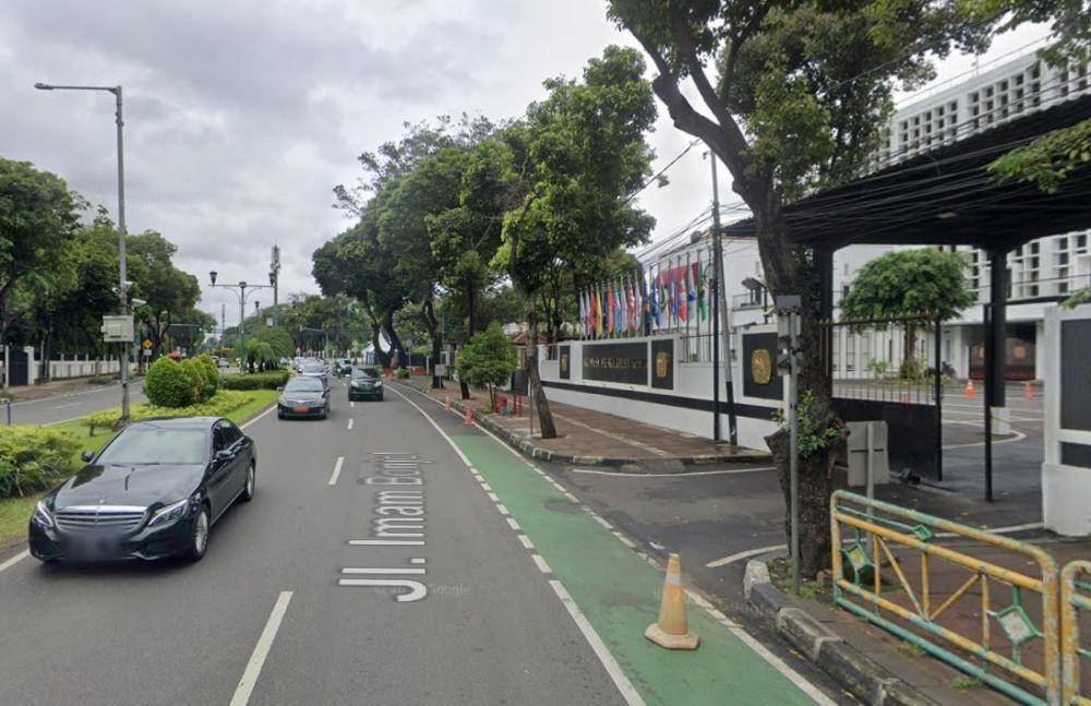 Gedung KPU RI di Jalan Imam Bonjol, Menteng, Jakarta Pusat. (Google Street View)