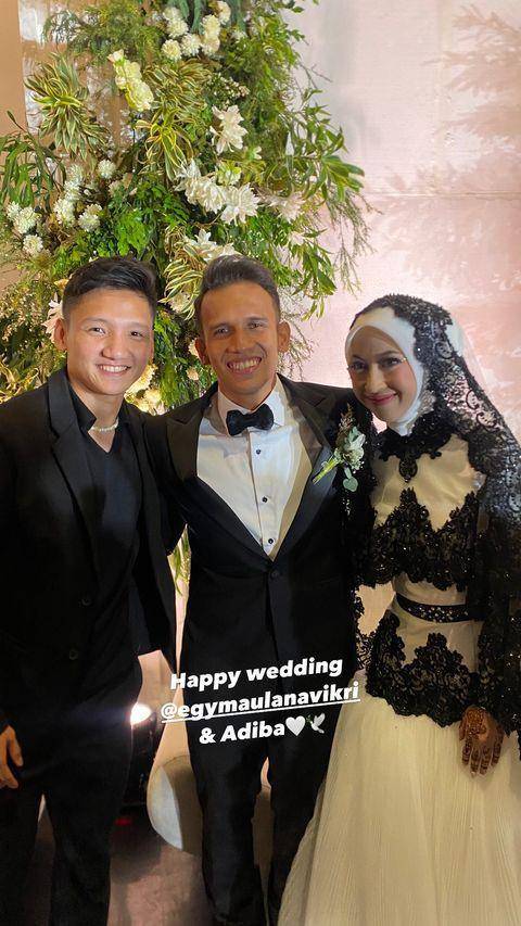 pemain timnas di pernikahan Egy-Adiba (instagram.com/syahrian.abimanyu)