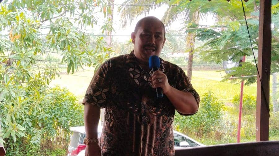 Ketua umum Kadin Banyumas, Anto Jamis, Senin (11/12/2023).(IDN Times/Saladin).