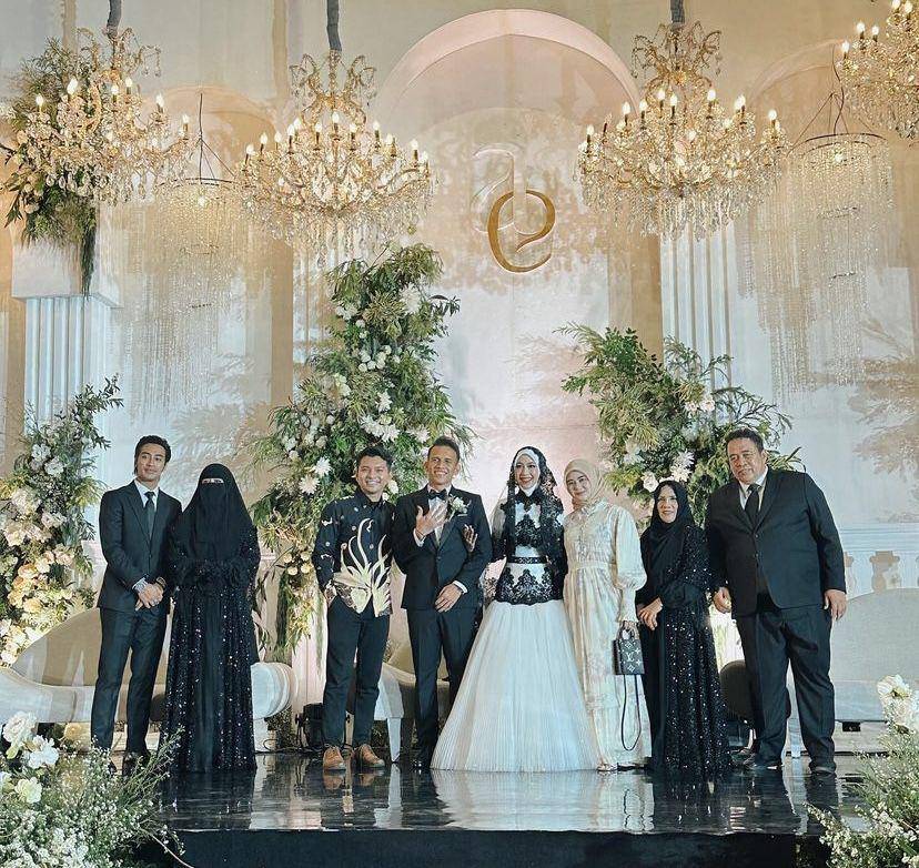 Alifhia Fitri dan Reza Surya ke nikahan Adiba dan Egy (instagram.com/alifhiafitri)