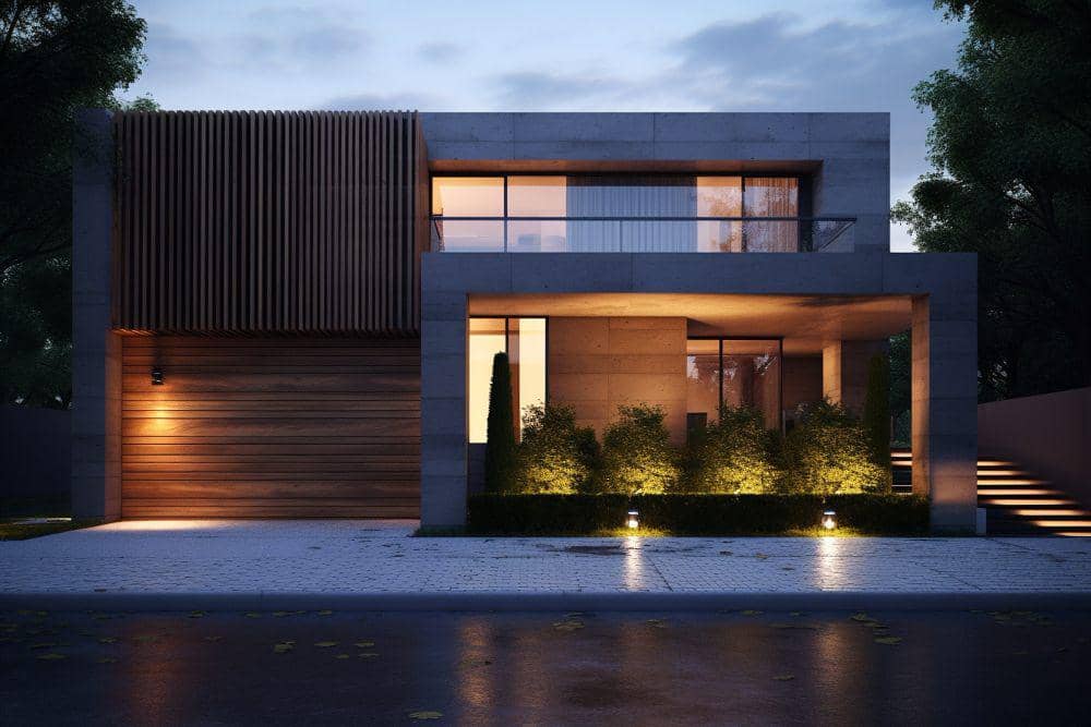 ilustasi desain fasad rumah minimalis modern (freepik.com/freepik)