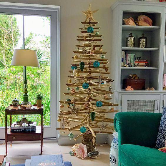 Ilustrasi pohon Natal (Pinterest/@Not On The High Street)