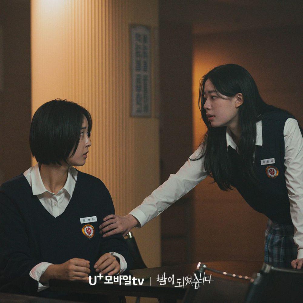 Choi Ye Bin dan Lee Jae In di Night Has Come (instagram.com/uplus_mobiletv)