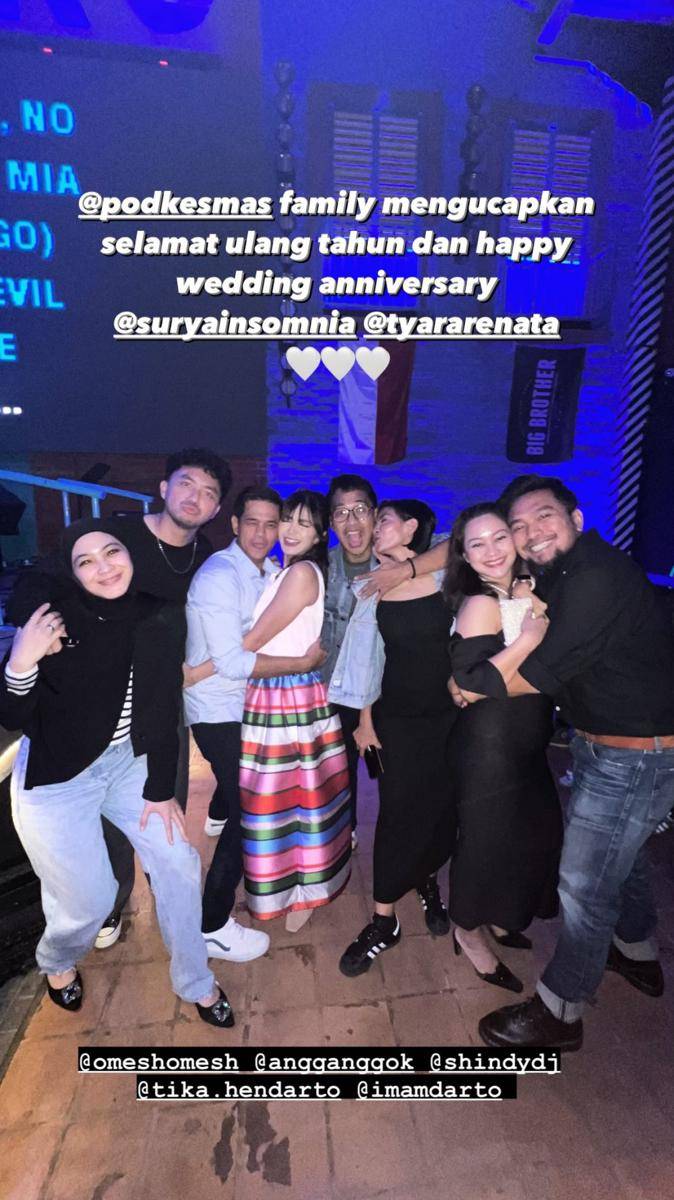 potret ulang tahun Surya Insomnia dan Tyara Renata (instagram.com/dfianayulestari)