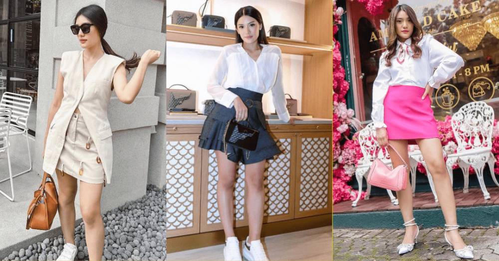 OOTD rok mini Anissa Aziza (instagram.com/anissaaziza)
