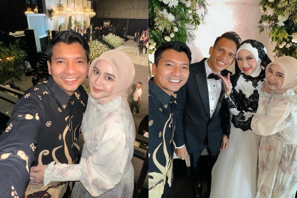 7 Momen Alifhia Fitri dan Reza ke Nikahan Adiba Khanza dan Egy Maulana