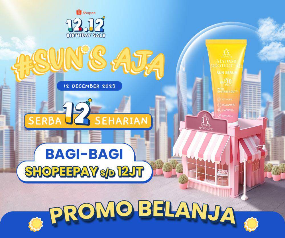 Promo skincare 12.12. (shopee.co.id/madamegieofficial)