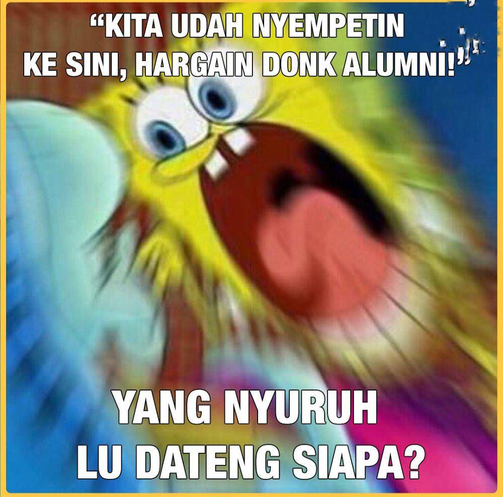 meme SpongeBob emosi (instagram.com/mrci.id)