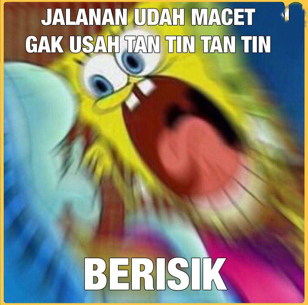 meme SpongeBob emosi (instagram.com/mrci.id)